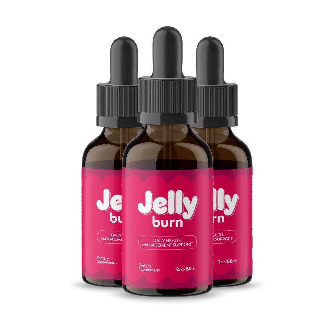 JellyBurn weight loss supplement bottle for metabolism and fat burning support